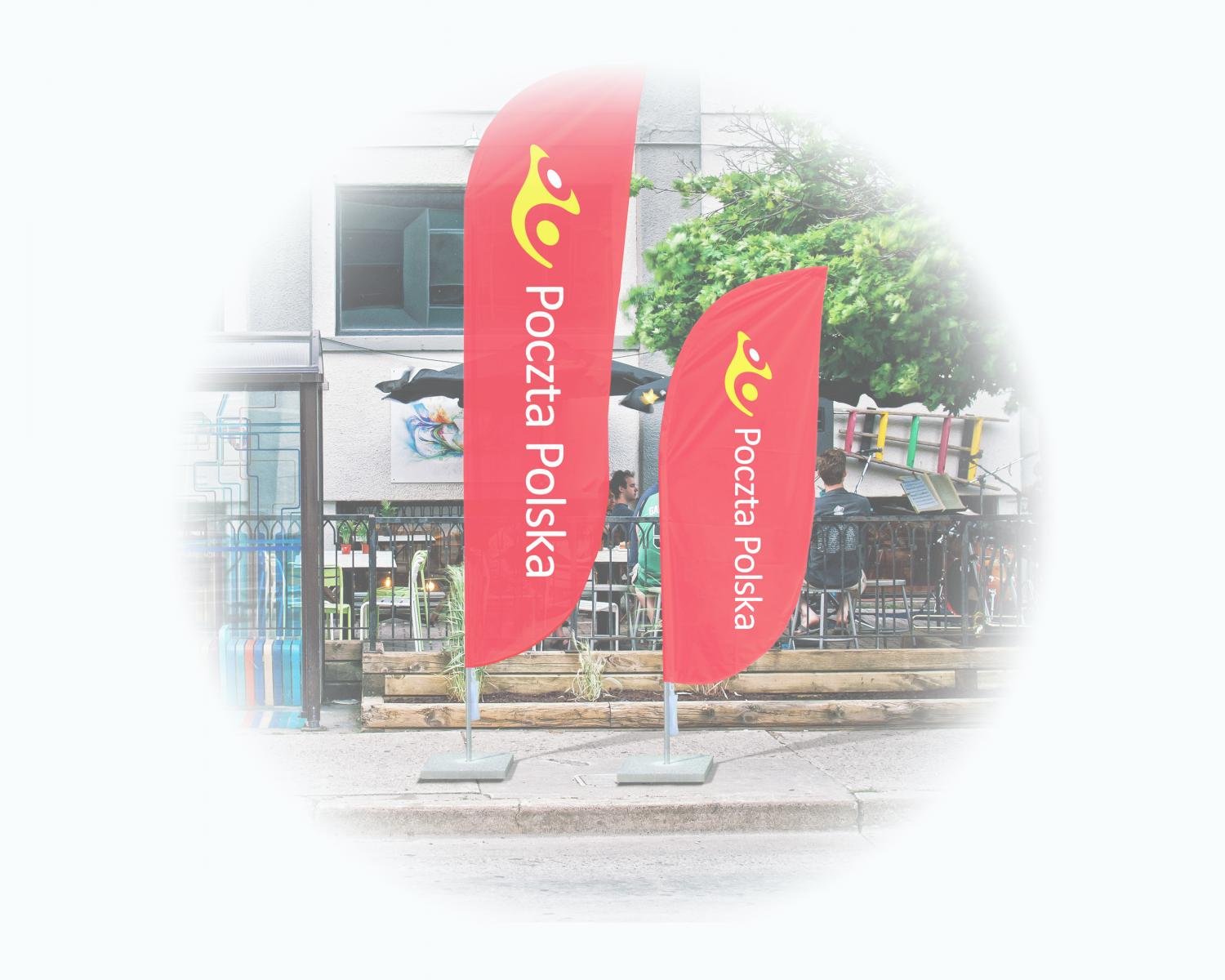 Realizacja flag reklamowych dla Poczty Polskiej Realizacja flag reklamowych dla Poczty Polskiej